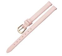 Qgsaghty Correa de reloj de cuero suave ultrafina, 6mm-20mm, varios colores, correa de reloj para mujer, correa de reloj de textura lisa, Rosado rojo, 20mm