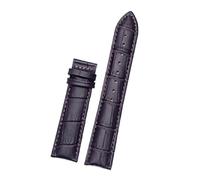 Qgsaghty Correa de reloj de piel de vaca de doble cara Correa de reloj de cuero universal de 8mm-20mm, sin hebilla, Morado oscuro, 12x10mm