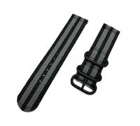 Qgsaghty Correa deportiva de nailon tejido para reloj, accesorios de banda de reloj de tela de 18mm, 24mm, 22mm y 20mm, Gris oscuro, 20mm