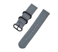 Qgsaghty Correa deportiva de nailon tejido para reloj, accesorios de banda de reloj de tela de 18mm, 24mm, 22mm y 20mm, Gris, 18mm