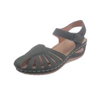 Qgtxf Sandalias de Verano para Mujer Zapatillas Playa con Tacón Cuña de 4,5cm Diapositivas Ligeras Espuma Memoria Sandalias Vestidas(Green,41 EU)