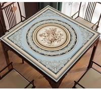 QGYDYH Tapete Mahjong para mesa, tapete de goma antideslizante con superficie impermeable y diseño antiarrugas, plegable para azulejos de Mahjong, póquer, noches de juego, 31.5 x 31.5 pulgadas (estilo