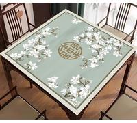QGYDYH Tapete Mahjong para mesa, tapete de goma antideslizante con superficie impermeable y diseño antiarrugas, plegable para azulejos de Mahjong, póquer, noches de juego, 31.5 x 31.5 pulgadas (estilo