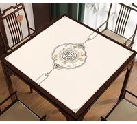 QGYDYH Tapete Mahjong para mesa, tapete de goma antideslizante con superficie impermeable y diseño antiarrugas, plegable para azulejos Mahjong, póquer, noches de juego, 31.5 x 31.5 pulgadas (estilo