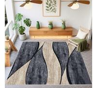 QGYFRE Alfombras Habitacion Infantil alfonbras de Salon Grandes 70x120cm Gris Patrones geométricos Modernos para el Lado la Cama del Dormitorio Sala Estar Alfombra Juegos Bebes Acolchada