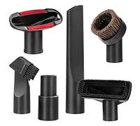 QH-Shop Accesorios para Aspiradoras Universal, Kit de 6 Boquilla Aspiradora para Tapicería, Cepillo Aspiradora y Adaptador, Apto de Aspiradoras de Calibre de 32 mm y 35 mm