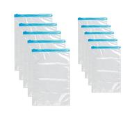 QH7 10 Piezas Bolsas Vacio Ropa Viaje, Bolsas Vacio Ropa Enrollables,Bolsas Compresion Viaje Reutilizable Ahorro Espacio,Necesidad de Bomba(5PCS（50 x 35 cm ） 5PCS（60 x 40 cm ）)