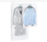 QH7 Bolsas colgantes de almacenamiento al vacío, 2 bolsas de vacío que ahorran espacio para ropa,abrigos o chaquetas, organizador de armario transparente y reutilizable