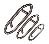 QHDJIANHUI Clips de pesca para pesca de velocidad de pesca, conector de cambio de señuelo fácil y rápido para agua dulce y salada, paquete de 50 (S-20.0 kg-50 piezas)