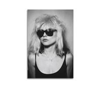 QHEUEKTSO Blondie Debbie Harry Rock - Póster de música vintage en lienzo para decoración de pared, sala de estar, dormitorio familiar, 40 x 60 cm, estilo sin marco