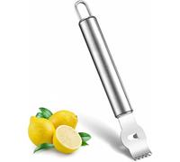 QHFlashbuy Zesteur de Citron,Éplucheurs de Citron,Râpe Avec Crochet,Peeler à Fruits en Acier Inoxydable Outil Professionnel de Pelure au Citron Orange pour Cuisine,Gin Cocktails,Bar,Fromage