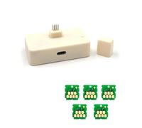 QHGLTHO Chip de Tanque de Mantenimiento y reiniciador Compatible con impresoras Epson SC23MB Serie F170(Resetter W 5 Chip)