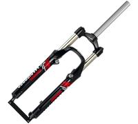 QHIYRZE Horquilla De Suspensión para Bicicleta De Montaña 26'' Freno V Freno De Disco Muelle Horquilla Delantera Mecánica QR 9x100mm Recorrido 110mm 1-1/8'' Dirección Recta Sin Rosca(Rot)