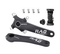 QHIYRZE Juego de Brazo de manivela MTB 170mm 64/104 BCD Juego de bielas de Bicicleta Hueco Integrado Bielas de aleación de Aluminio Compatible con Plato Simple/Triple, con BB (Color : Black)