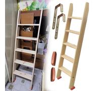 QHLIANGL Escalera de Madera de Repuesto para litera, Resistente, de 3, 4, 5, 6, 7, 8, 9 y 10 escalones, Escalera en ángulo Lateral para literas Infantiles, para niños, discapacitados y Personas Mayor