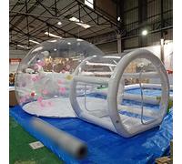 QHLMLL Carpa Inflable Tipo Burbuja, Transparente, de PVC, para Exteriores, con Cielo Estrellado, Redonda, Ideal para Acampar, Eventos en Parques, Bodas, cumpleaños y Fiestas, 4