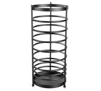 QHLMLL Modern Cylindrical Metal Umbrella Stand - Stylish Indoor Umbrella Holder, Functional Storage Solution for Home & Office, Metal Design for Contemporary Decor