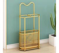 QHLMLL Paragüero Moderno de Metal de Gran Capacidad, para Entrada Interior, Elegante y Funcional, 37 x 21 x 60 cm (14,6 x 8,3 x 23,7 Pulgadas)