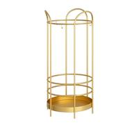 QHLMLL Soporte para Paraguas de Malla metálica, Elegante Soporte Dorado para Paraguas, contenedor metálico para Paraguas, diseño Moderno de Malla, hogar y la of