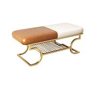 QHLMLL Taburetes de almacenamiento, banco de almacenamiento, taburete nórdico de hierro para cambiar zapatos, taburete simple para el hogar, zapatero, estante para zapatos, siéntate en el taburete de