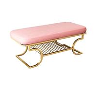 QHLMLL Taburetes de almacenamiento, banco de almacenamiento, taburete nórdico de hierro para cambiar zapatos, taburete simple para el hogar, zapatero, estante para zapatos, siéntate en el taburete de