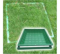 QHLMLL Tapas Decorativas cuadradas Invisibles para fosas sépticas, Tapa y Marco de Acceso de Resina Resistente para césped y terraza de jardín al Aire Libre - 800 x 800 mm