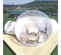 QHLMLL Tienda de campaña Inflable Transparente de 3 m, Ideal para 5-7 Personas, con Piscina, Restaurante, Hotel, Zona escénica, Invernadero Tipo Domo.
