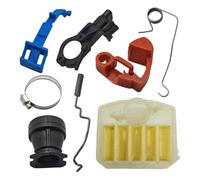 QHLNXSA For Husqvarna 340 345 346XP 350 353 varilla de estrangulación del acelerador interruptor de resorte motosierra reemplazar pieza colector de admisión brida filtro de aire