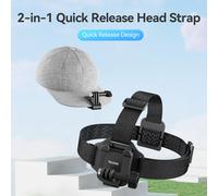 QHM-001 2-in-1 Montura para diadema y sombrero 12-16cm 95g
