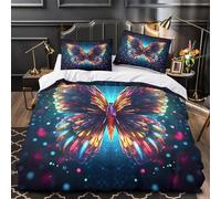 QHNZKJXPRL Toro Cargando Funda de Edredón 3 Piezas Microfibra Suave Impresión 3D Cremallera Oculta con Fundas de Almohada Suave Escena taurina española Funda Edredon for jóvenes Double（200x200cm）