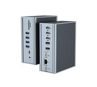 Qhou Estación de Acoplamiento USB-C 16 en 1 USB C, Triple HDMI, 100 W PD, Ethernet, Audio de 3,5 mm, 2 USB A y USB C, SD/TF para Mac Pro/Air y Thunderbolt 3 portátiles