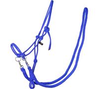 QHP Cabezada de Cuerda con Riendas, Azul Cobalto - Full QHP