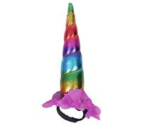 QHP Cuerno de Unicornio Accesorio para Frente Correa Purpurina