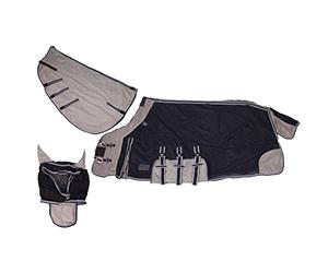 QHP Fly manta con cuello + gorro 155 Azul