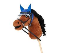 QHP Capucha Antimoscas para Hobby Horse - Azul cobalto QHP