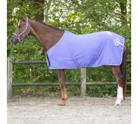 QHP Manta Forro Polar con Decoración, Morado/Plateado - 170 cm QHP