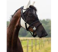 QHP Máscara Antimoscas con Protección Nasal Extraíble, Beige - Mini-Shetty QHP