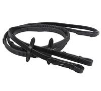 QHP Riendas para Caballos de Goma Blanda con topes