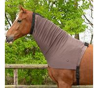 QHP Sección del Cuello Sweet Itch, Protectores para Caballos in Size: XL. - Marrón - XL