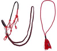 QHP Set Cabezada en Cuerda Liberty, Rojo - Cob QHP