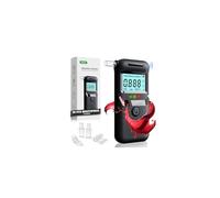 Qhpbuy Alcoholimetro Homologado DGT, Test Alcoholemia con Pantalla LCD y 20 Boquillas, con Sensor Rápido, Alcoholímetro Portátil, Alcohol Test de Alta Precisión para Familia Partido