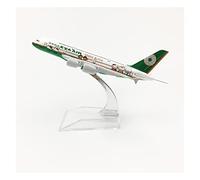QHQQXN 16 cm 1 400 para A380 EVA Airways Metal Fundido a presión Modelo de avión Miniatura Escala Airbus Playkits (B)