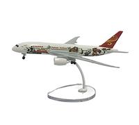 QHQQXN 16 cm para Air China HNA Panda Pintura Boeing B787 Modelo de avión Metal fundición a presión Acabado Aviones Playkits (C)
