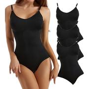 QHQQXN 3 Piece Suits Built-in Bra Tummy Control Butt Lift Open Crotch Body Shaper for Womens Shapewear Tank Top
