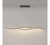 QHQQXN 39.4" Modern Simple Pendant Lights, 3 Color Mode LED Chandeliers Compatible with Dining Table Bedroom Restaurant,Chandelier