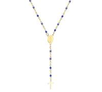 QHQQXN Accesorios para niñas Collar de Rosario religioso de Plata de Ley 925 para Mujeres y Hombres - Rosarios católicos escapularios Largos Cuentas para Hombre Collares con Colgante Cristiano Regalo