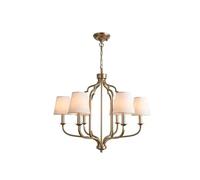 QHQQXN American Style Chandelier Retro Iron Lighting Fixtures Villa Living Room Dining Room Lights Minimalist Bedroom Lights