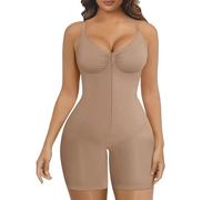 QHQQXN Body Moldeador para Mujer, Busto Abierto, Control de Barriga, Moldeador de Cuerpo a Medio Muslo, Pantalones Cortos sin Costuras
