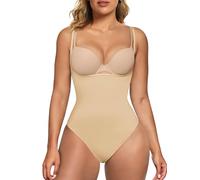 QHQQXN Body Moldeador para Mujer, Busto Abierto, Control de Barriga, Moldeador de Cuerpo a Medio Muslo, Pantalones Cortos sin Costuras