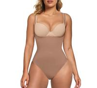 QHQQXN Body Moldeador para Mujer, Busto Abierto, Control de Barriga, Moldeador de Cuerpo a Medio Muslo, Pantalones Cortos sin Costuras